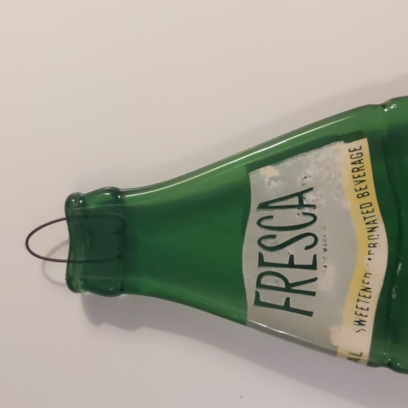 Flattened/ Melted Fresca Soda Bottle hanging Decor/ Spoon Rest - Picture 5 of 8